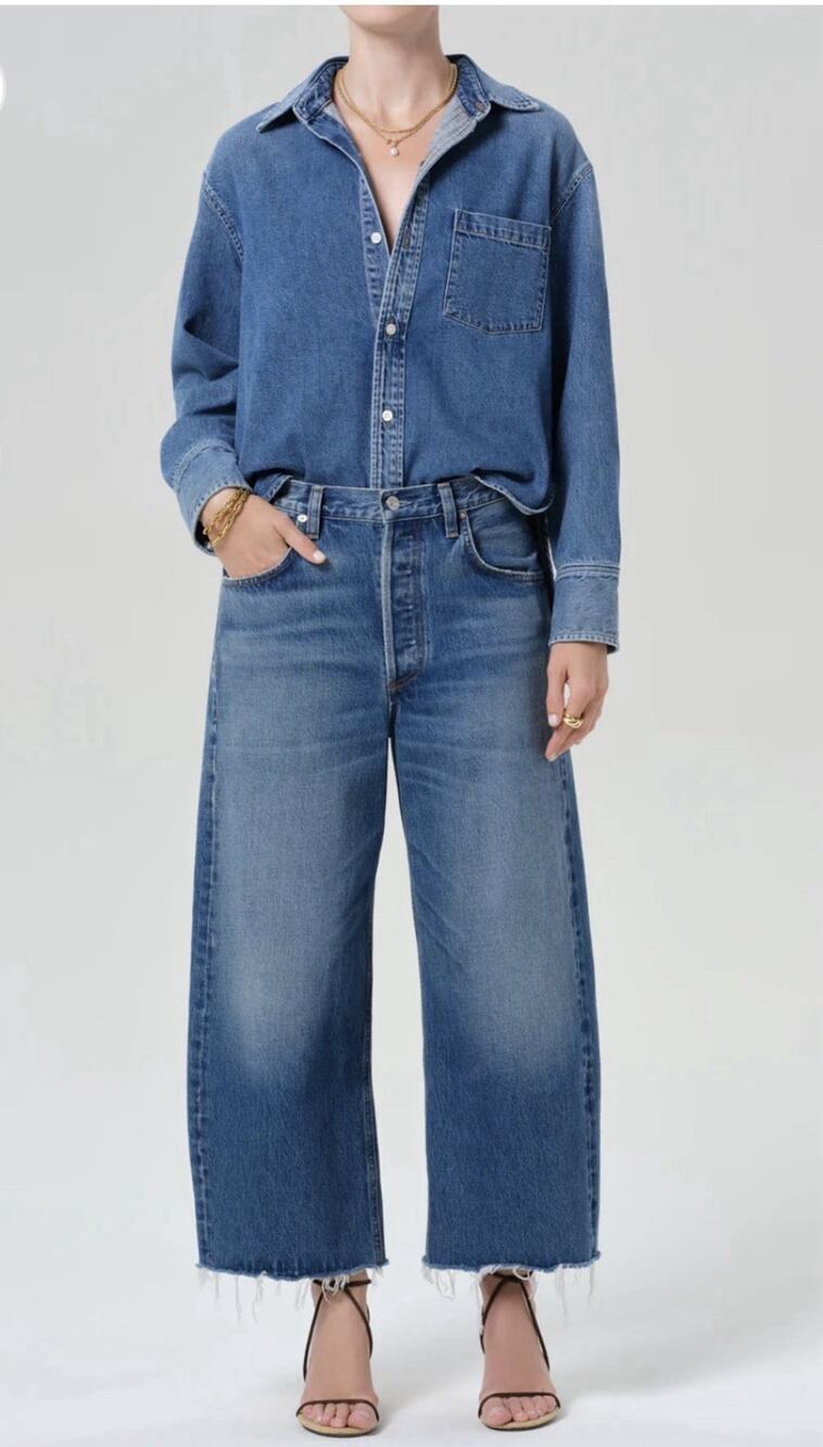 Citizens Of Humanity Ayla Raw Hem Crop Jeans Chaya 27